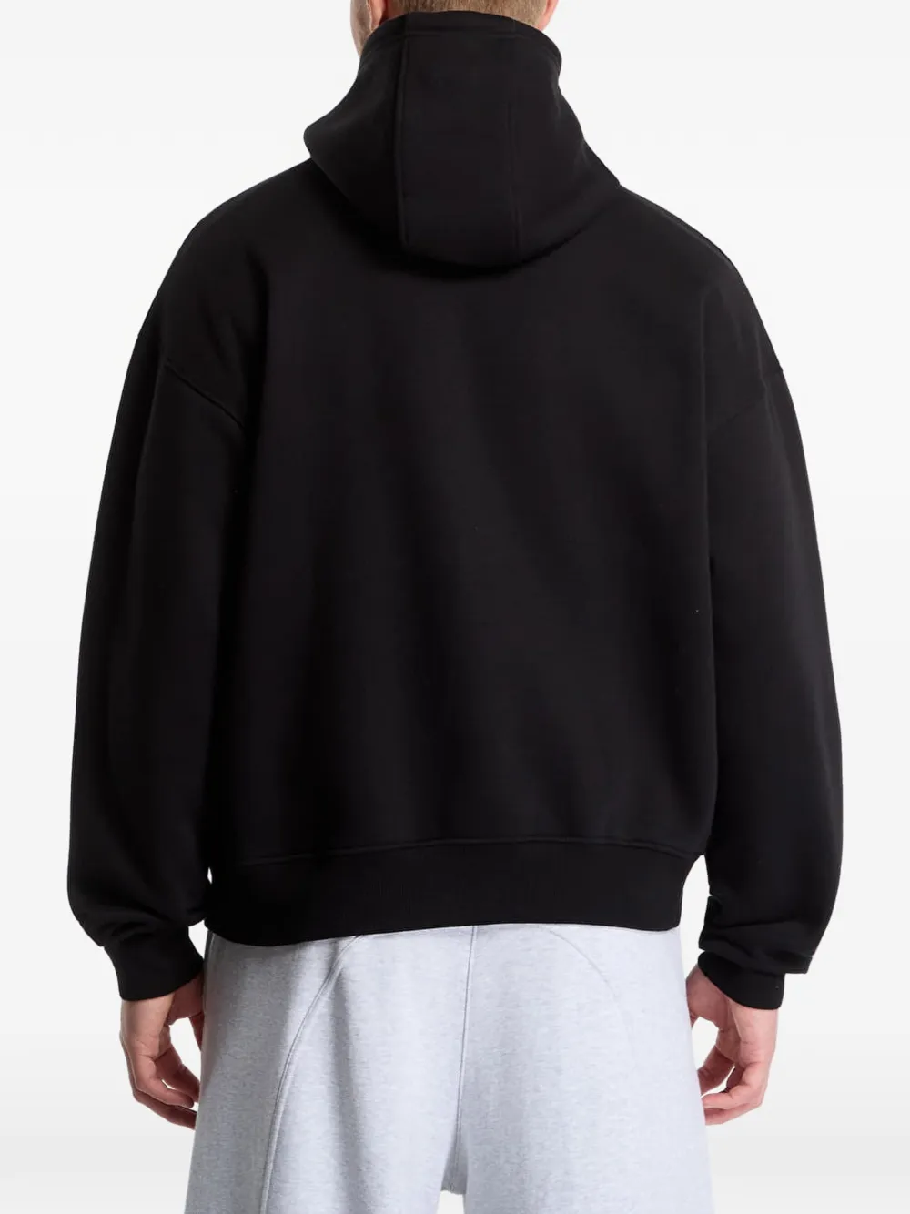 Reebok Varsity logo-print hoodie Zwart