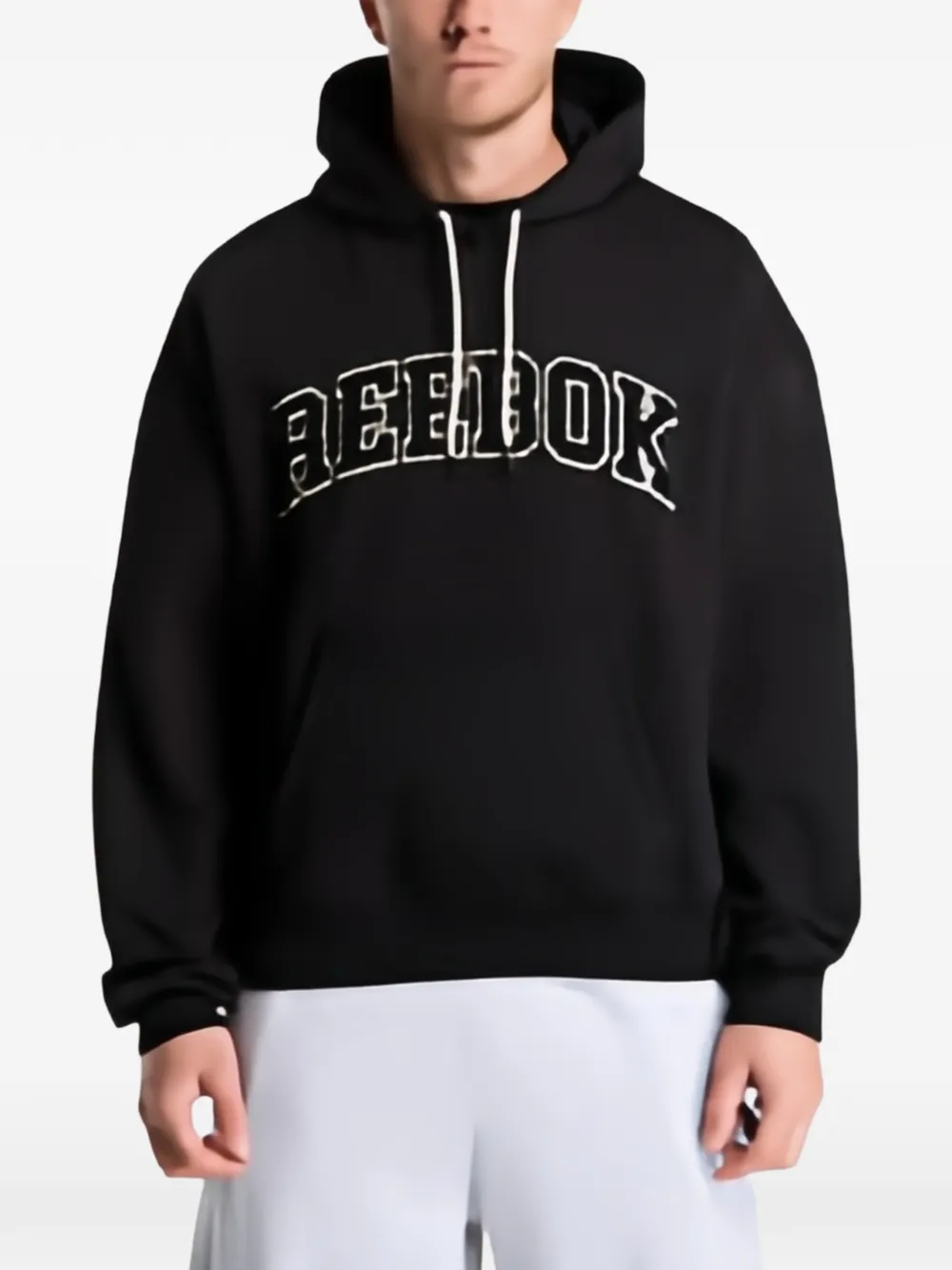 Reebok Varsity logo-print hoodie - Nero