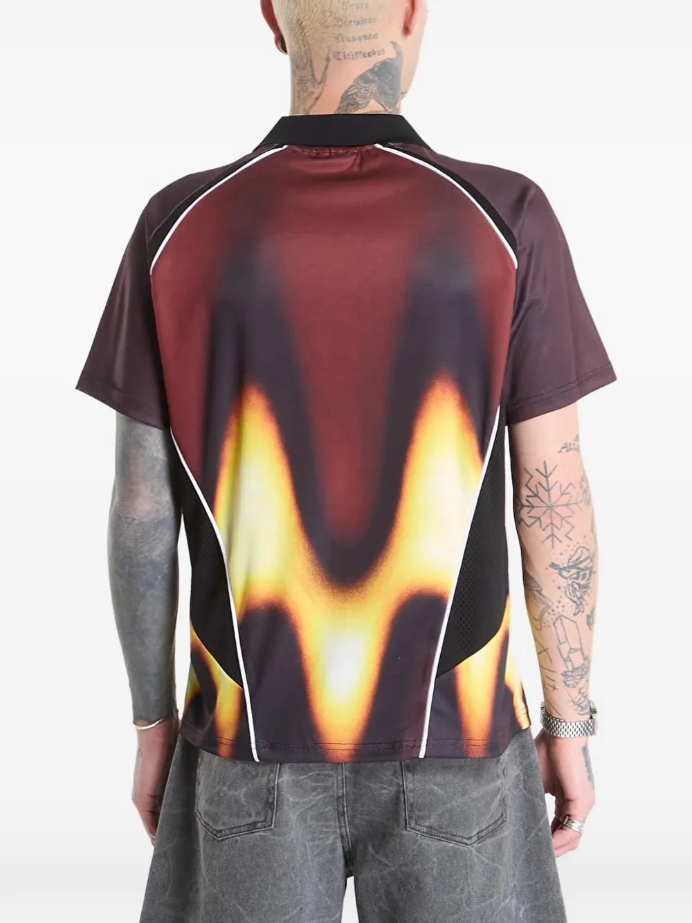 Obey Blurred T-shirt Rood