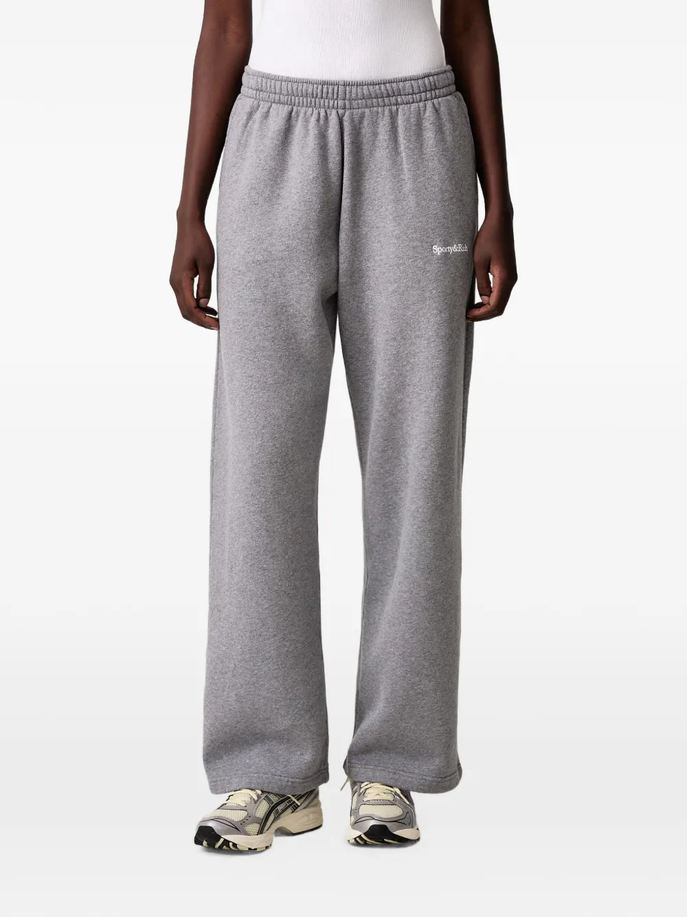 Sporty & Rich Blakely logo-print track pants - Grigio