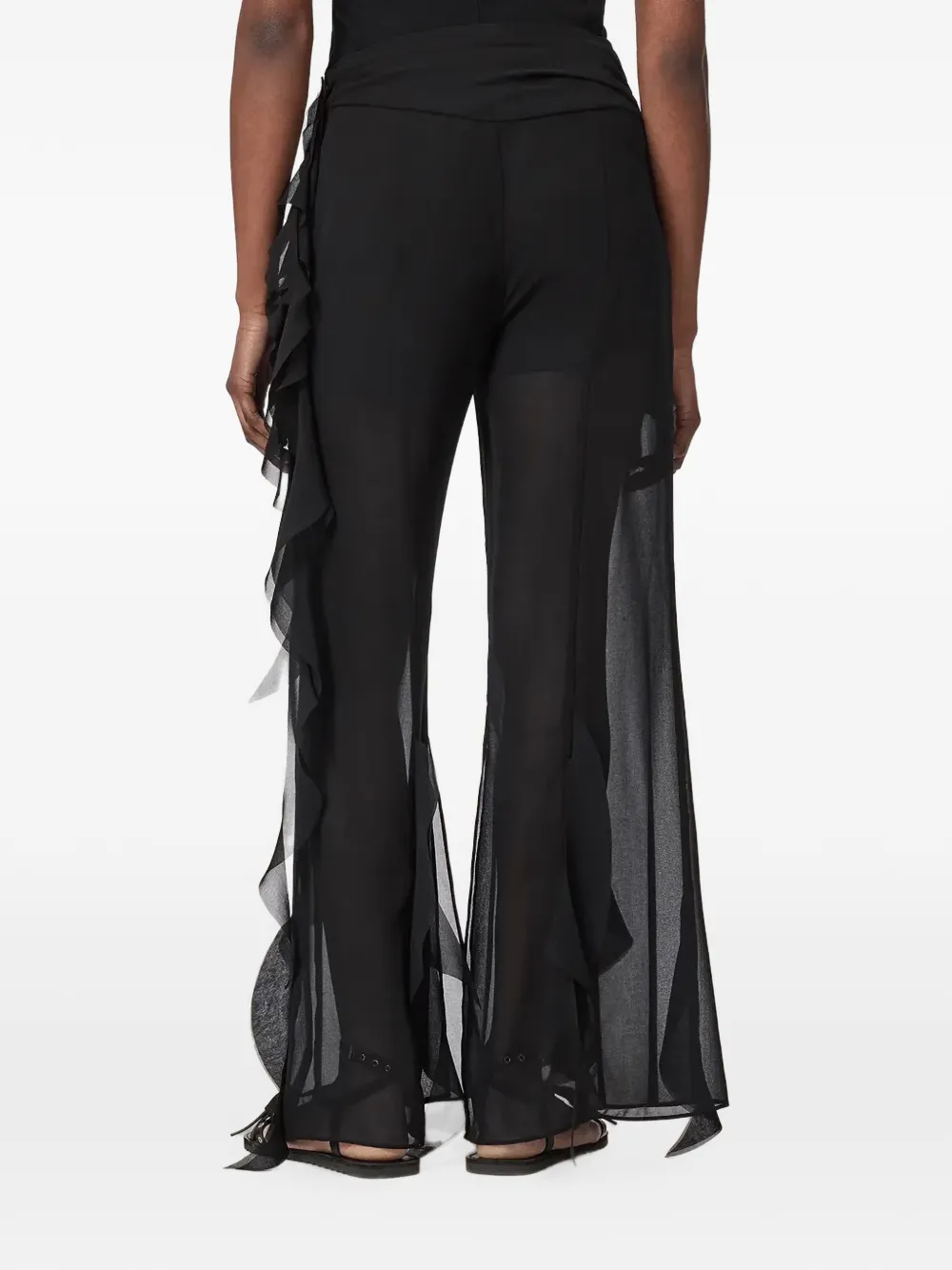 AllSaints Minna flared trousers Zwart