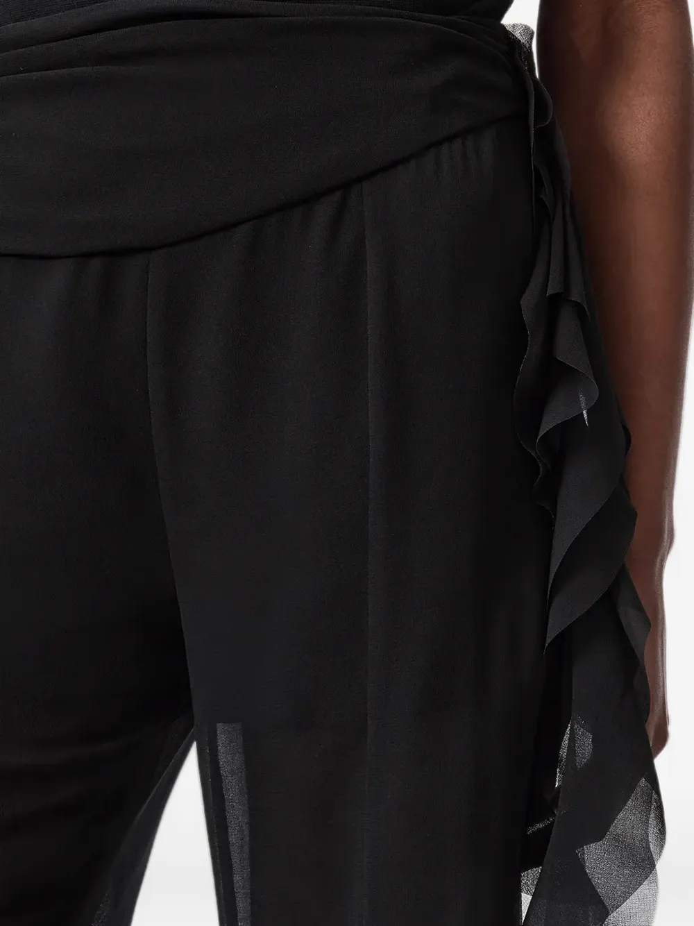 AllSaints Minna flared trousers Zwart