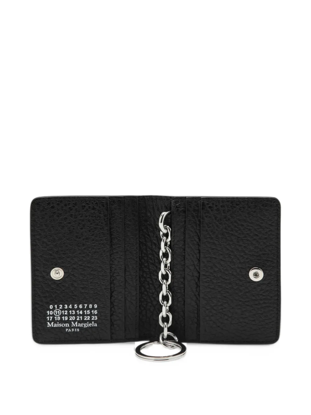 Maison Margiela Four Stitches keyring cardholder Zwart