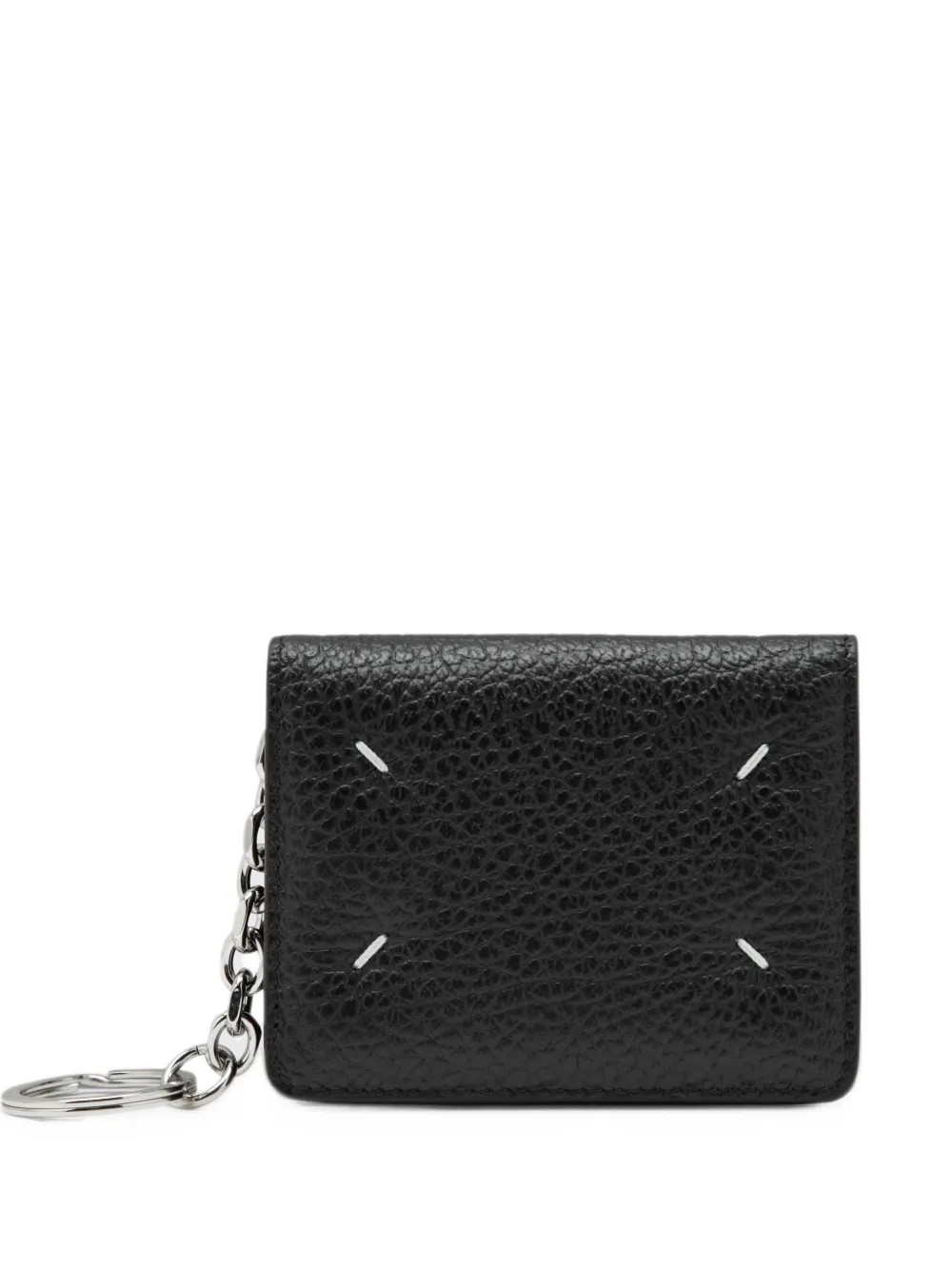 Maison Margiela Four Stitches keyring cardholder - Nero
