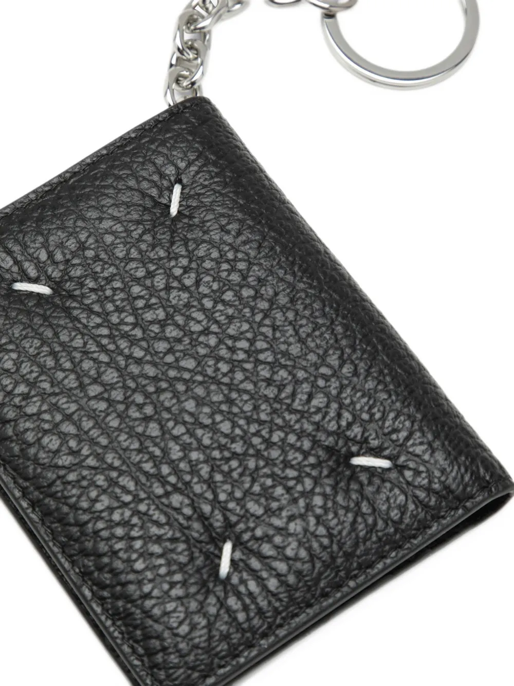Maison Margiela Four Stitches keyring cardholder Zwart