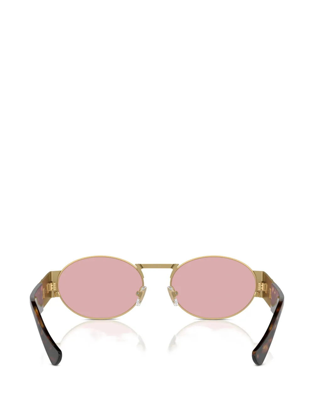 Versace Eyewear Medusa Biggie oval-frame sunglasses Goud