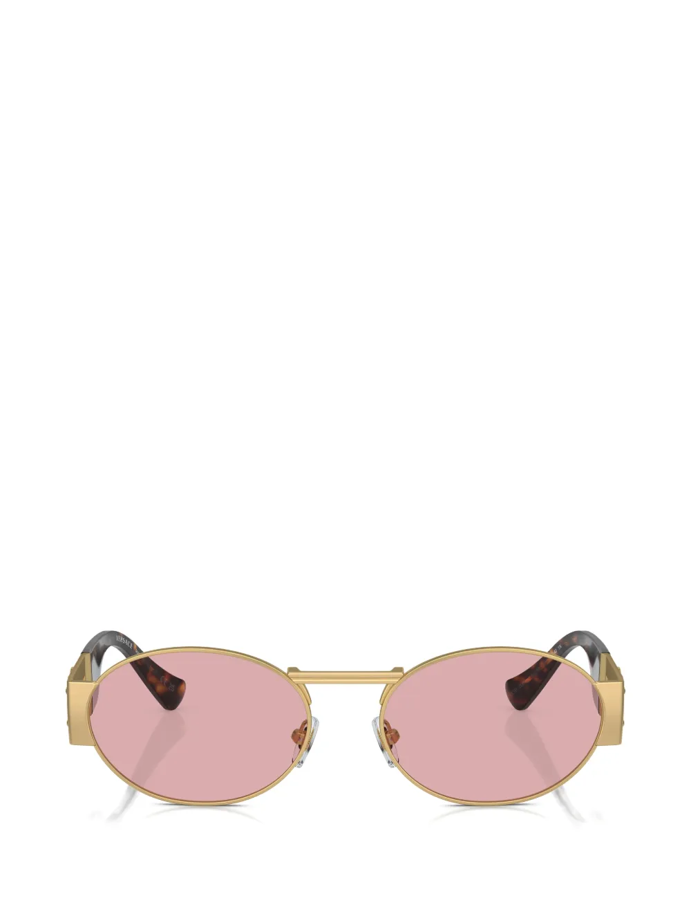 Versace Eyewear Medusa Biggie oval-frame sunglasses Goud