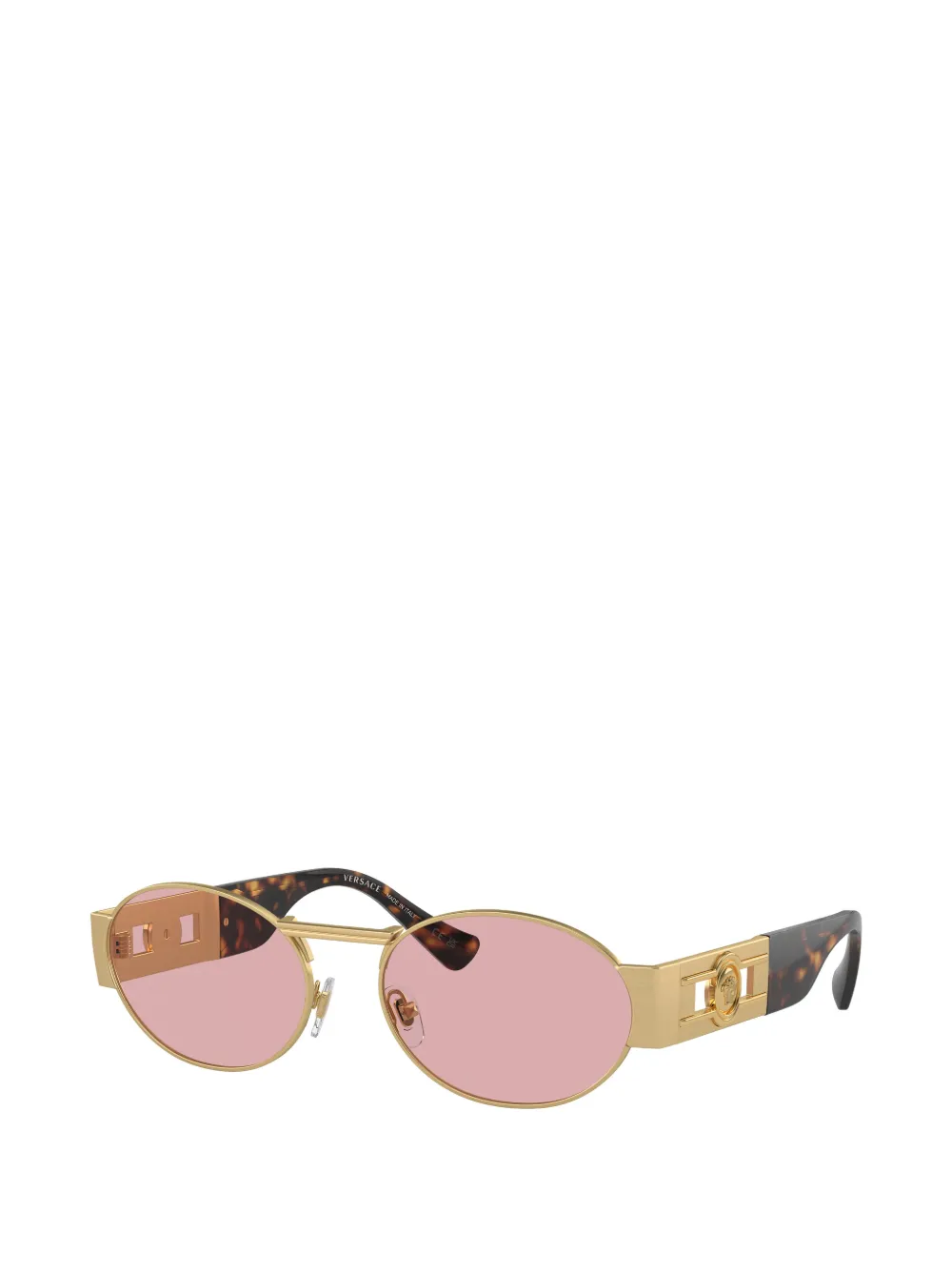 Versace Eyewear Medusa Biggie oval-frame sunglasses Goud