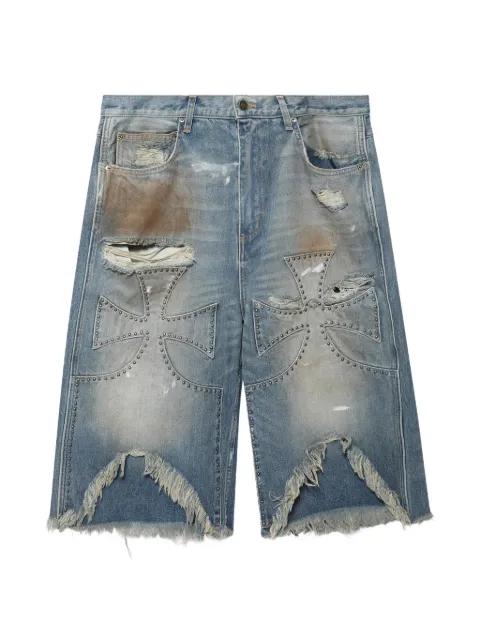 SEKRIT studded Chopper shorts