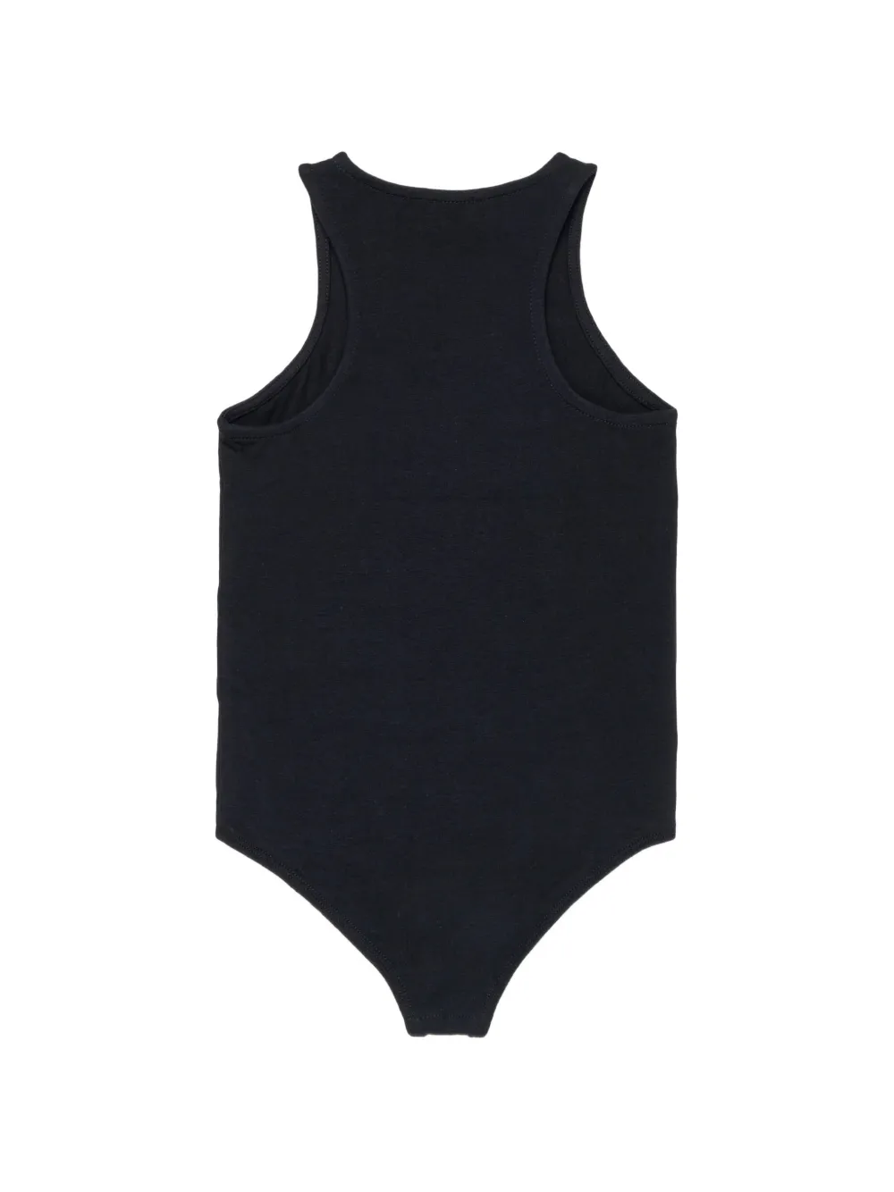 Diesel Kids logo-embroidered sleeveless bodysuit Zwart