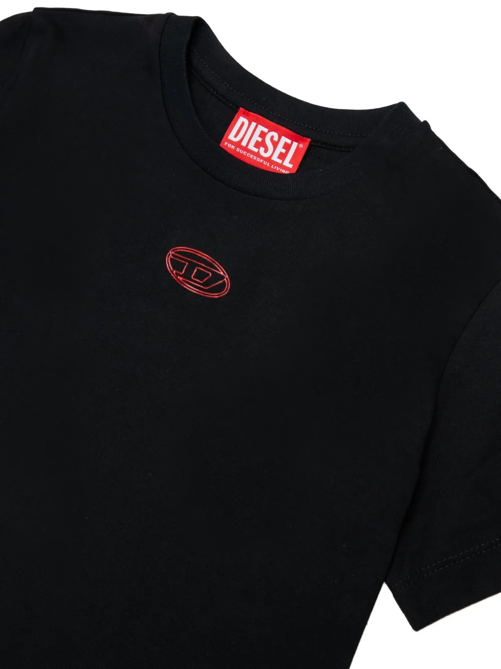 Diesel Kids cotton T-shirt Zwart