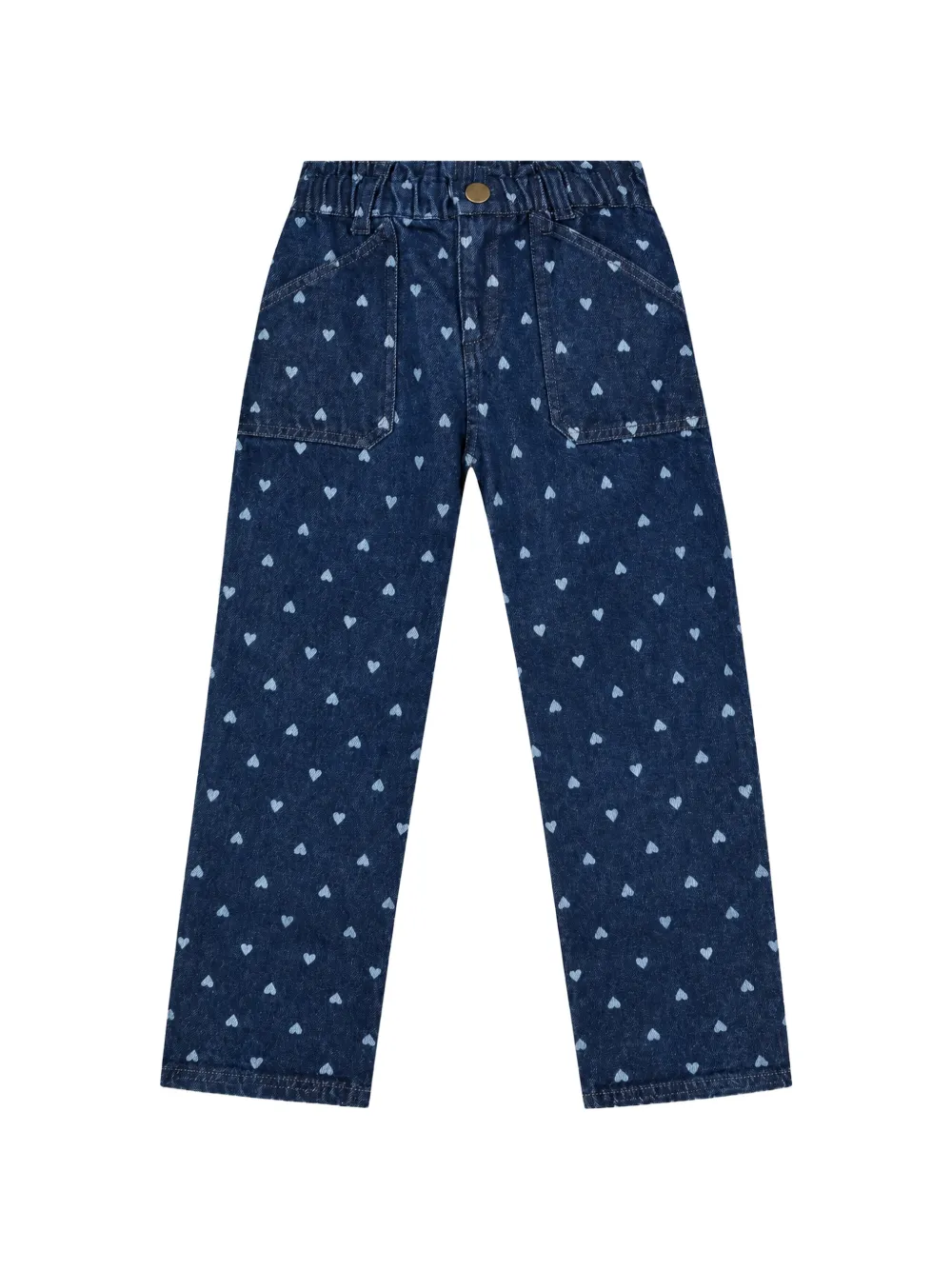 Bonton Lino heart-print jeans - Blu