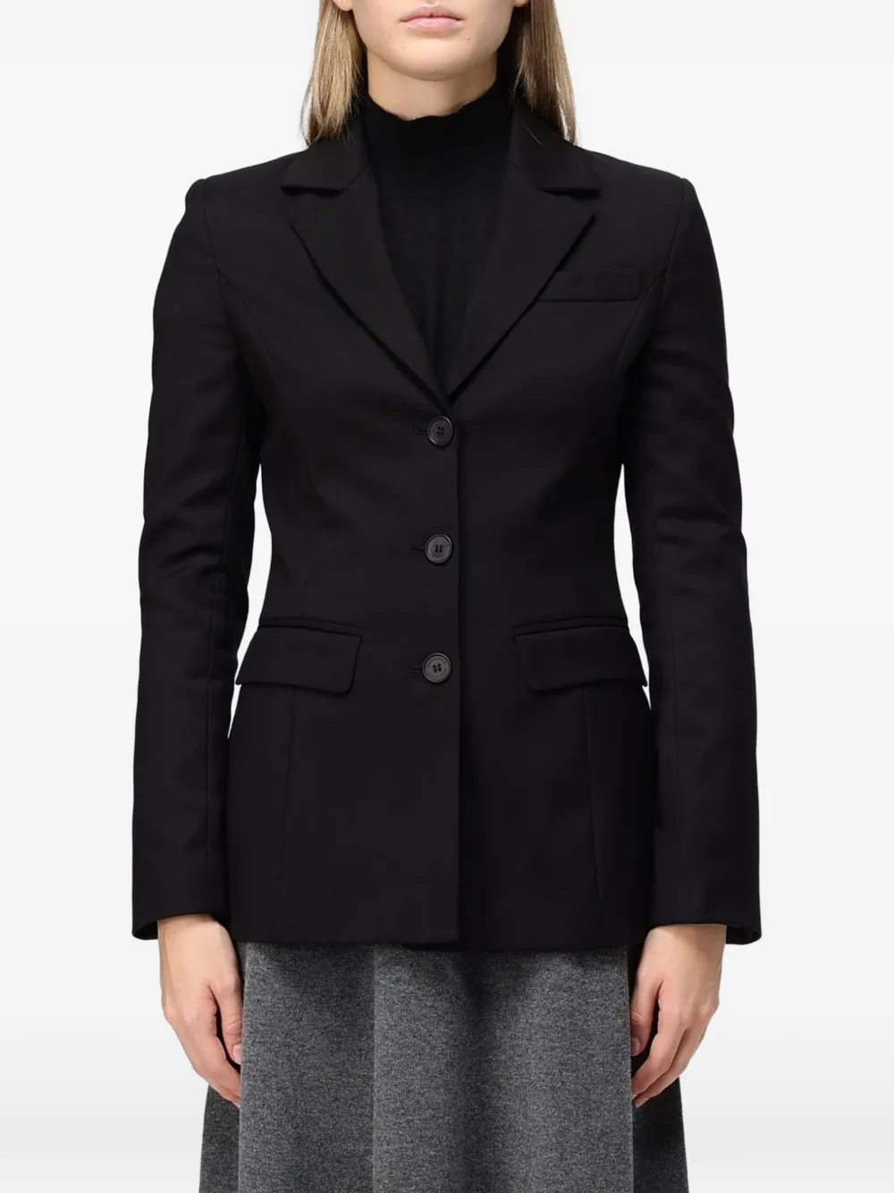MAR DE MARGARITAS single-breasted tailored blazer - Noir