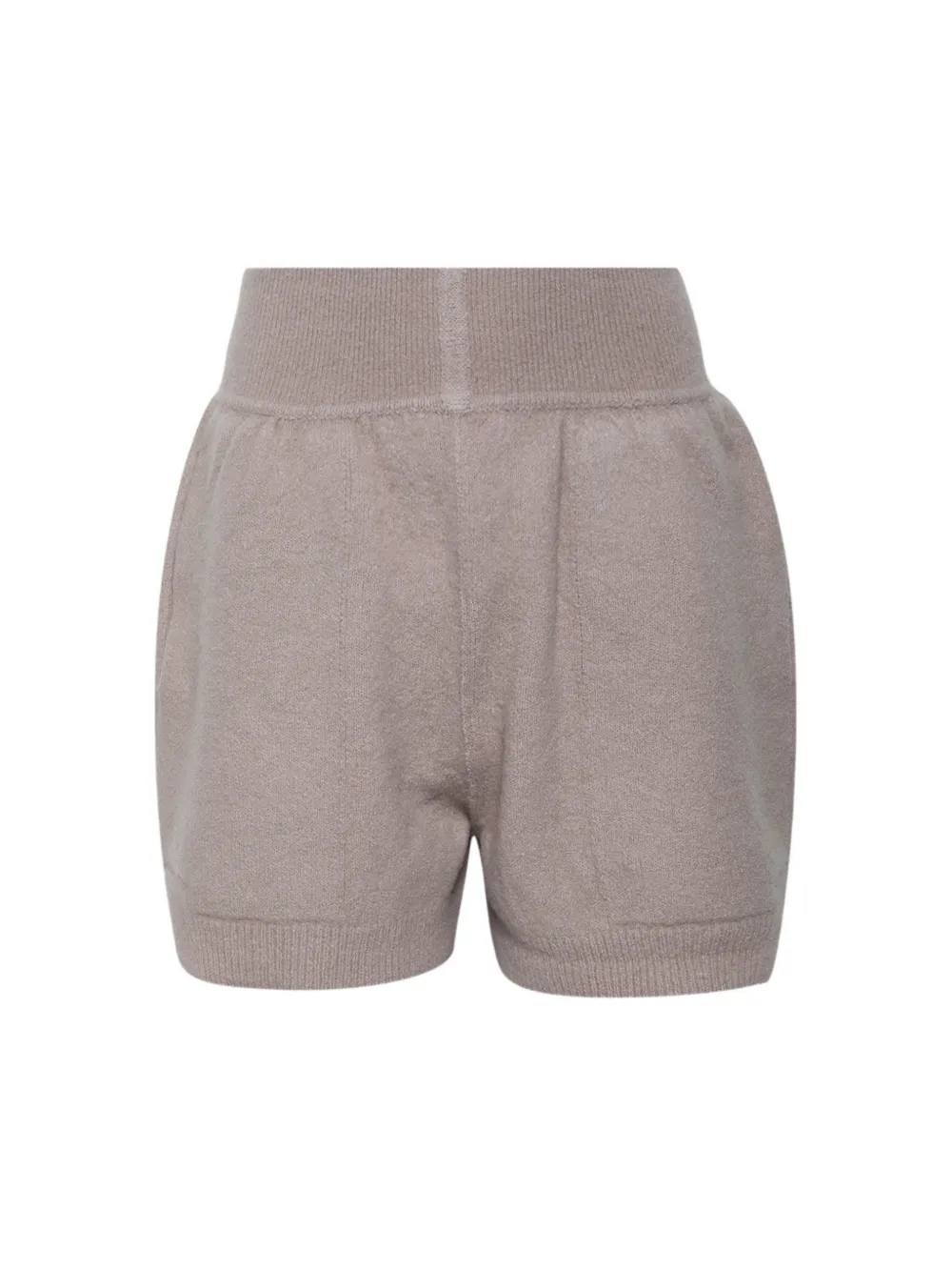 Rick Owens fine-knit cashmere-blend shorts Beige