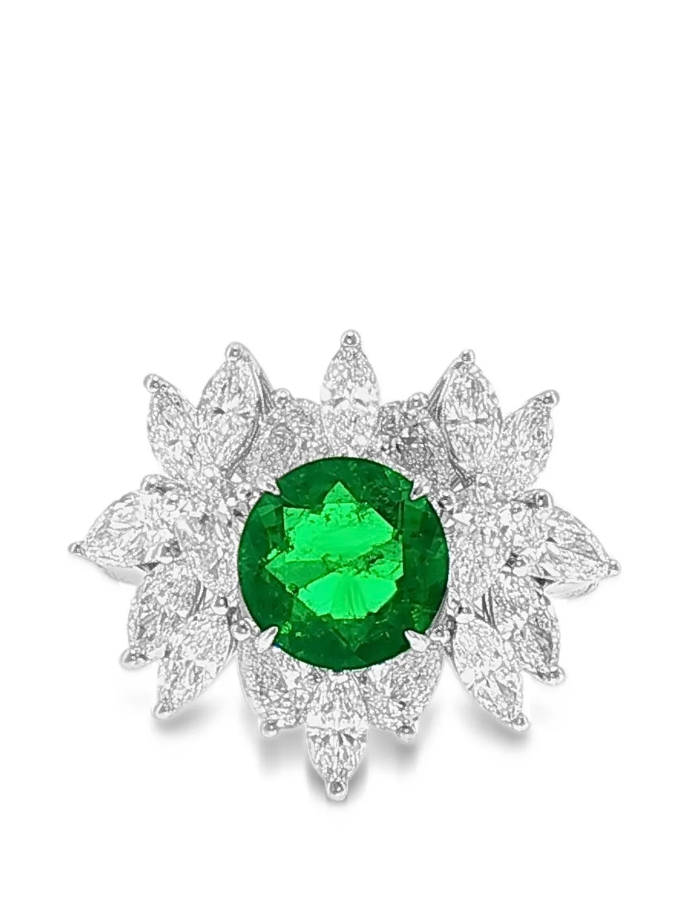 HYT Jewelry emerald and diamond ring - Argento