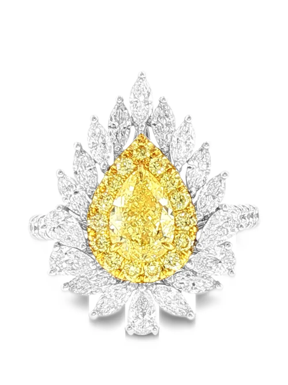 HYT Jewelry diamond 2-in-1 pendant and ring - Argento