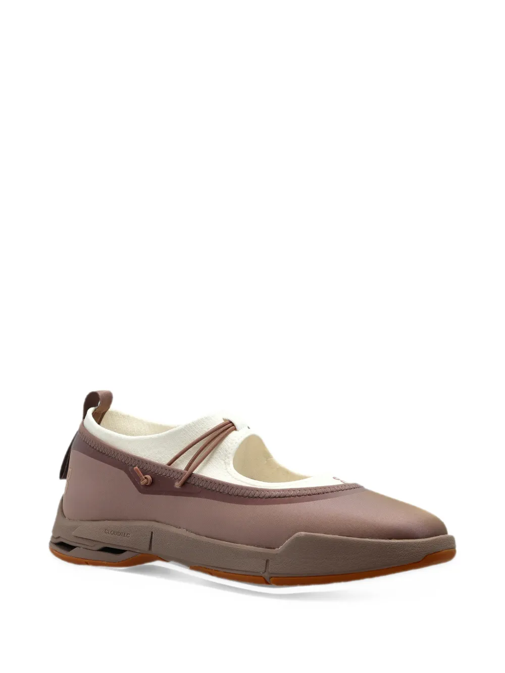 On Cloudnova Moon Mary Jane ballet flats - Marrone