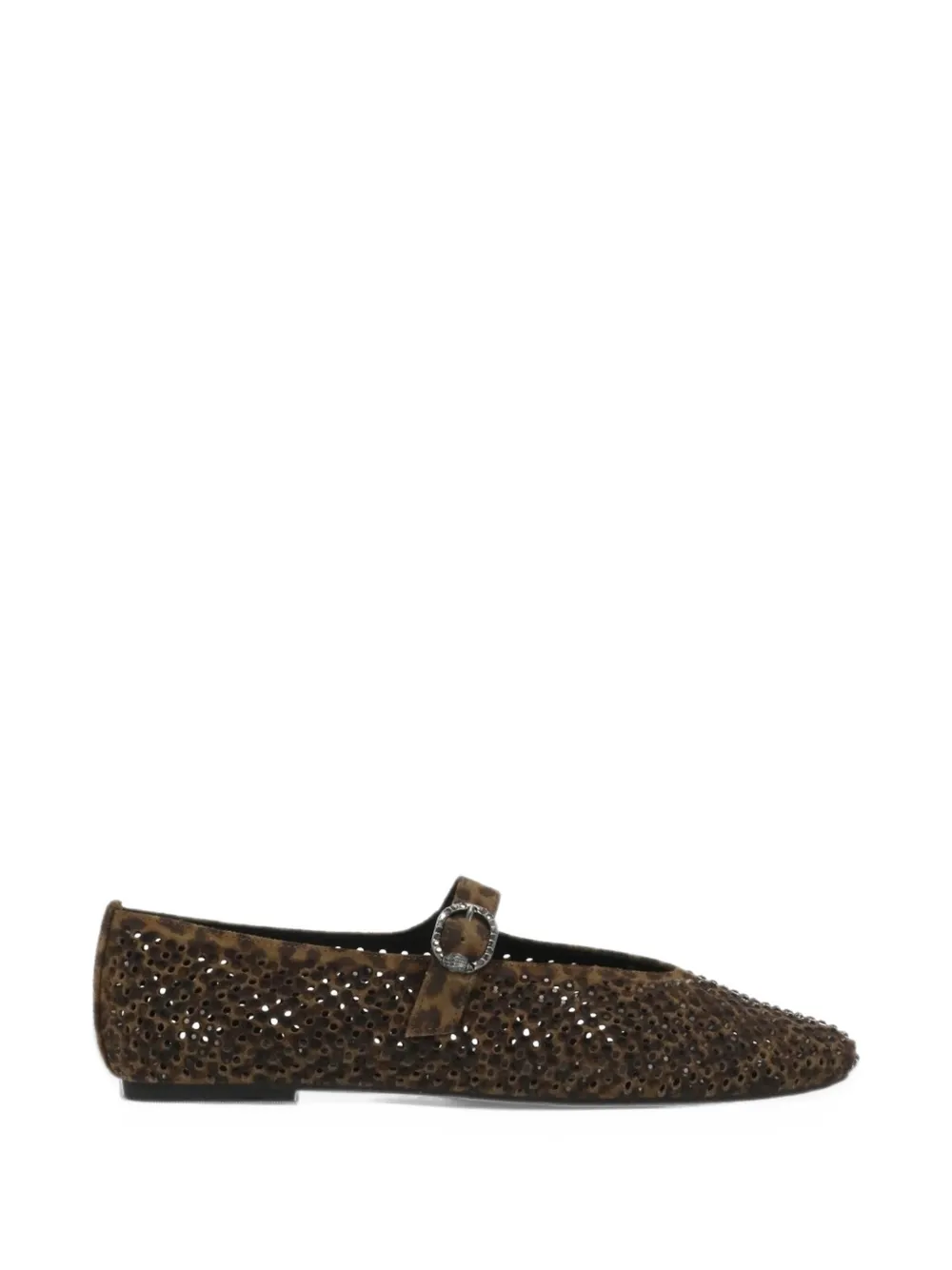 Kurt Geiger London Mayfair leopard-print ballet flats - Marrone