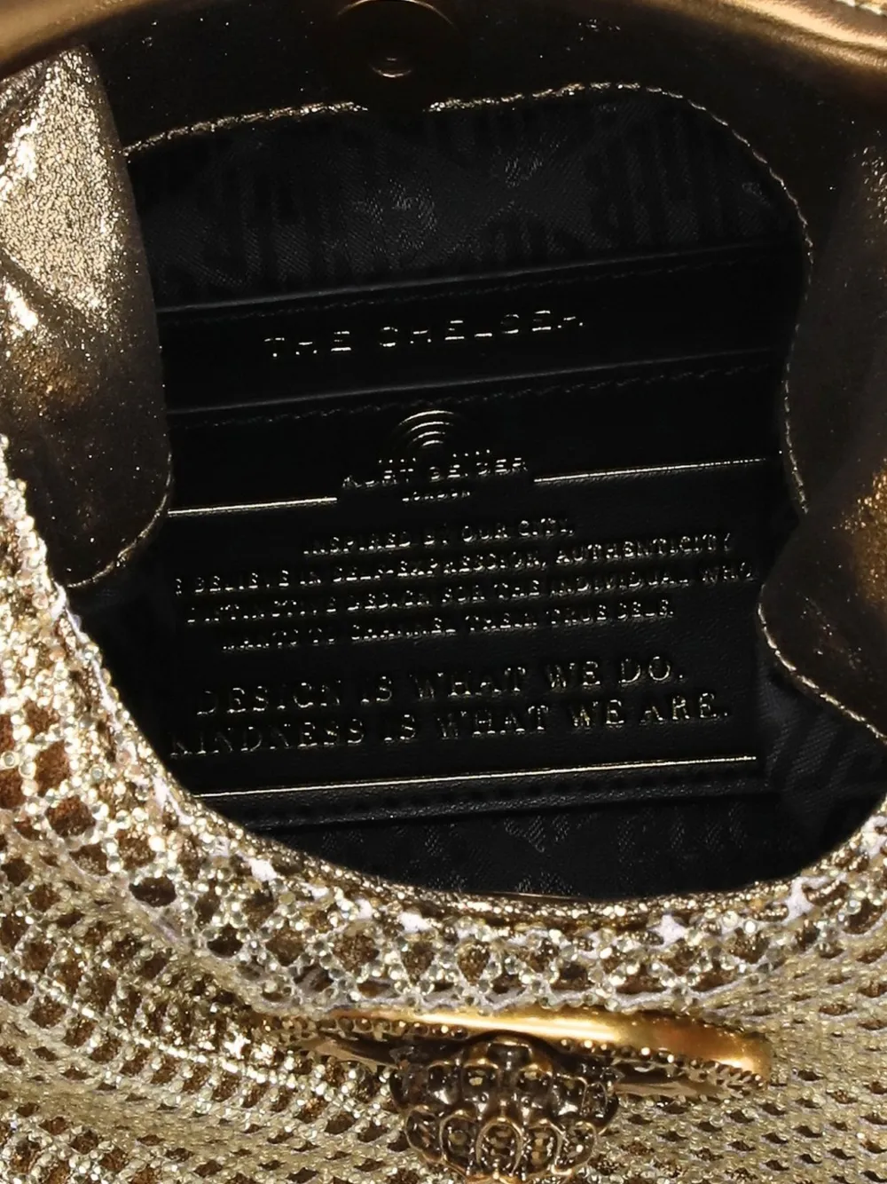 Kurt Geiger London Chelsea small slouch bag Goud