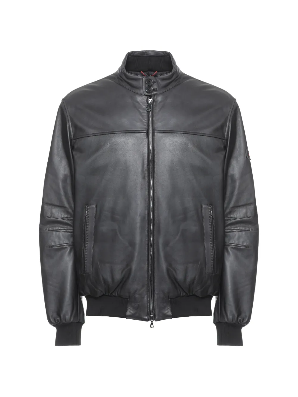 Peuterey Fionia leather bomber jacket - Nero