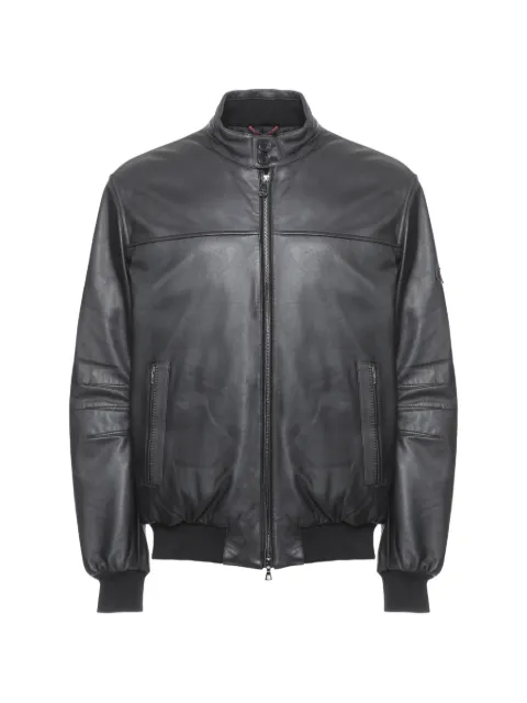 Peuterey Fionia leather bomber jacket