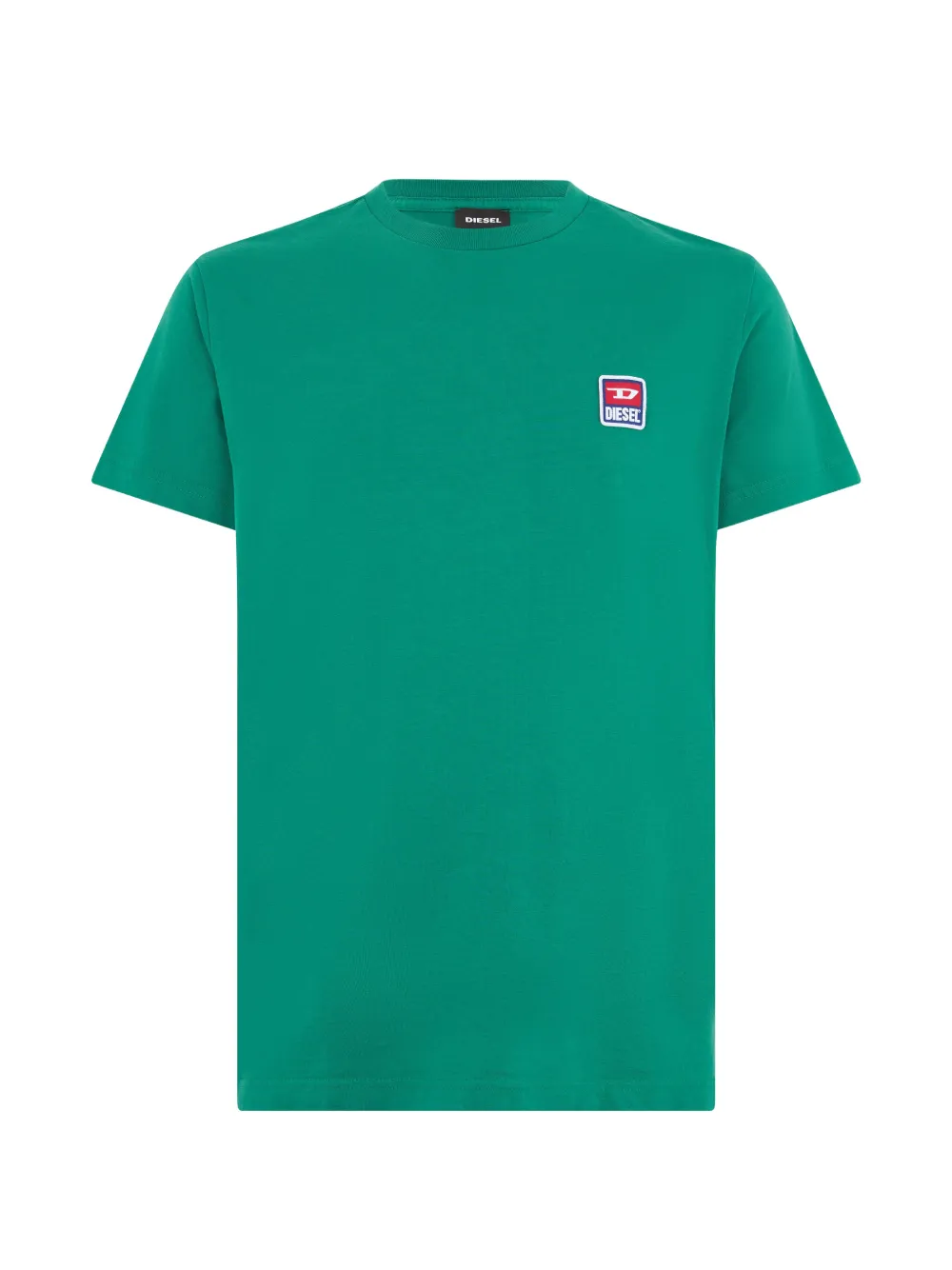 Diesel logo-patch T-shirt Groen