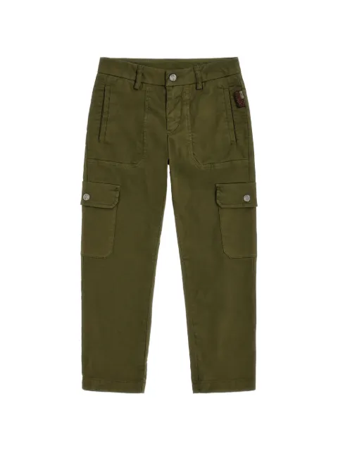 Roberto Cavalli Junior logo-embroidered cargo pants