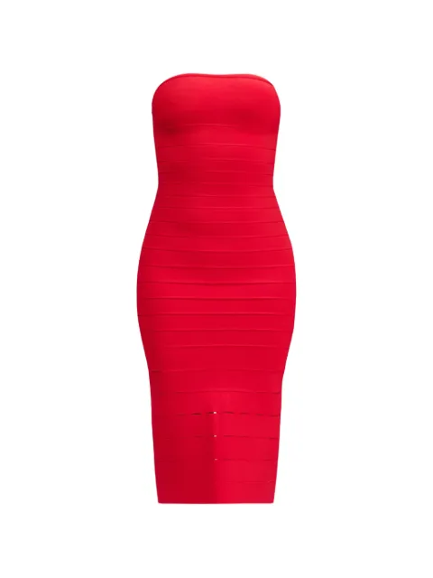 Hervé Léger Cassidy gradient bandage midi dress