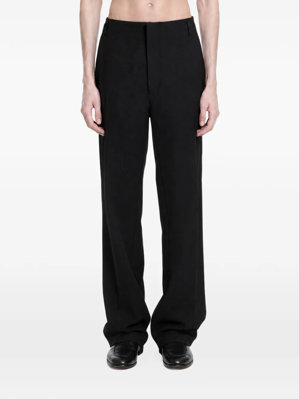 TOM FORD dropped-waist wool trousers - Nero
