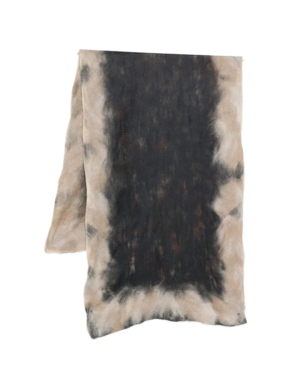 SILVANA MANETTI tie-dye effect scarf - Toni neutri