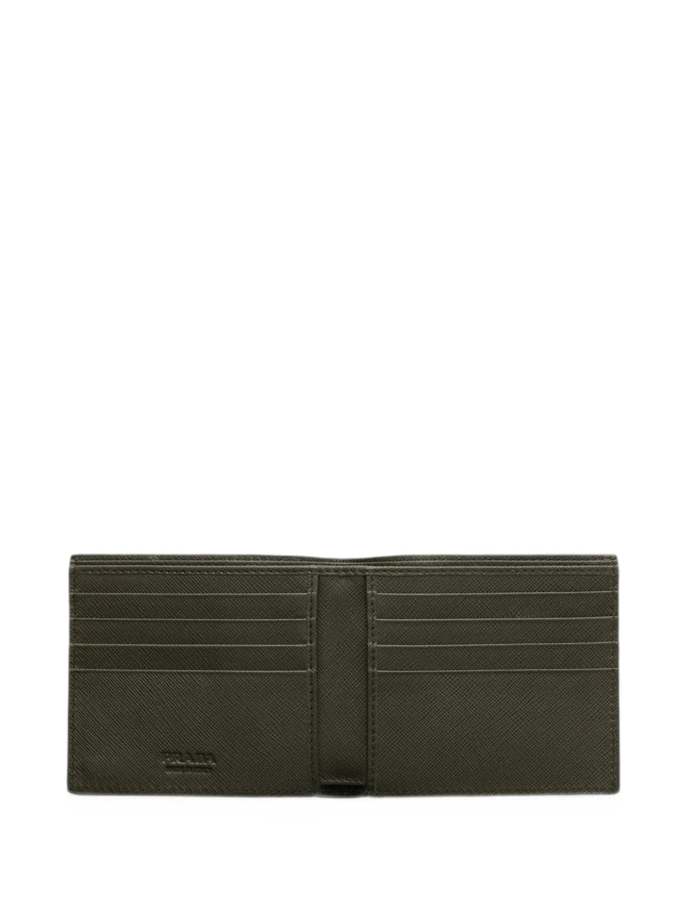 Prada Saffiano leather wallet Zwart