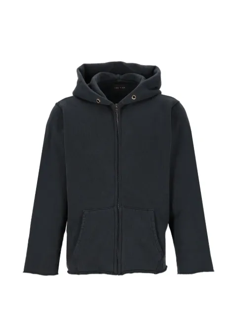 Les Tien raw-edge zip-up hoodie