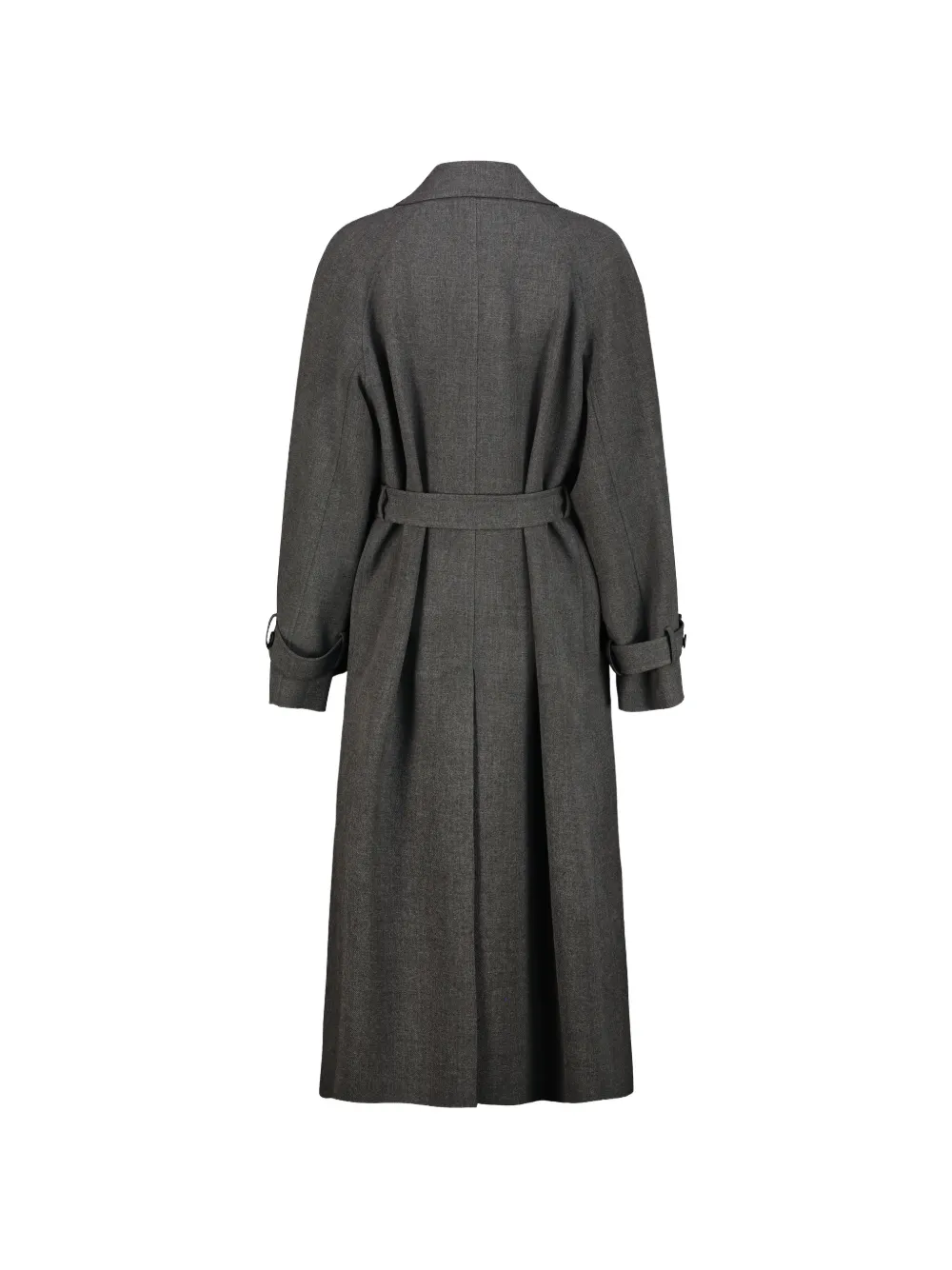 DRHOPE Jas met ceintuur en manchetdetail Grijs