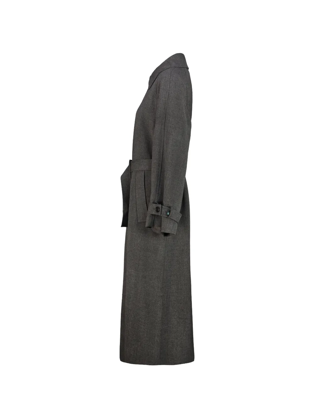 DRHOPE Jas met ceintuur en manchetdetail Grijs