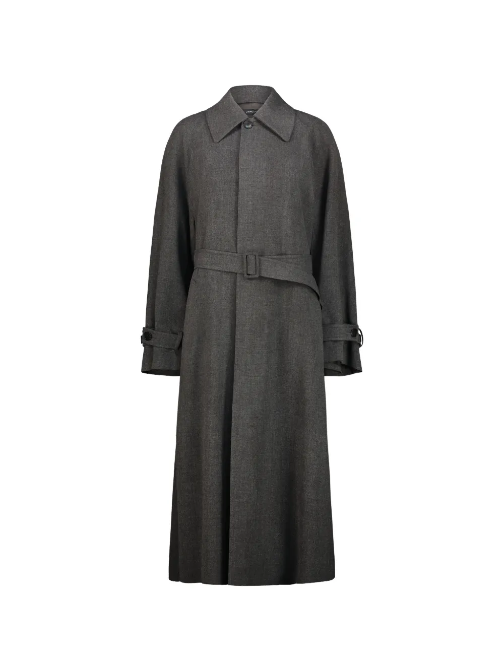 DRHOPE Jas met ceintuur en manchetdetail Grijs