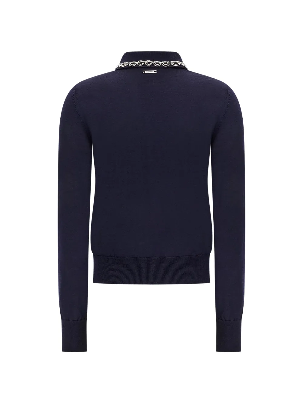 Iceberg embellished-collar polo-neck sweater Blauw