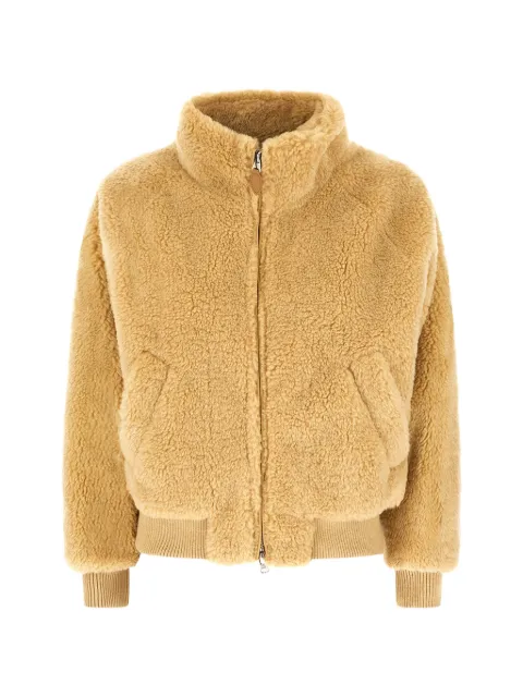 DUNST boa-fleece zip-fastening bomber jacket