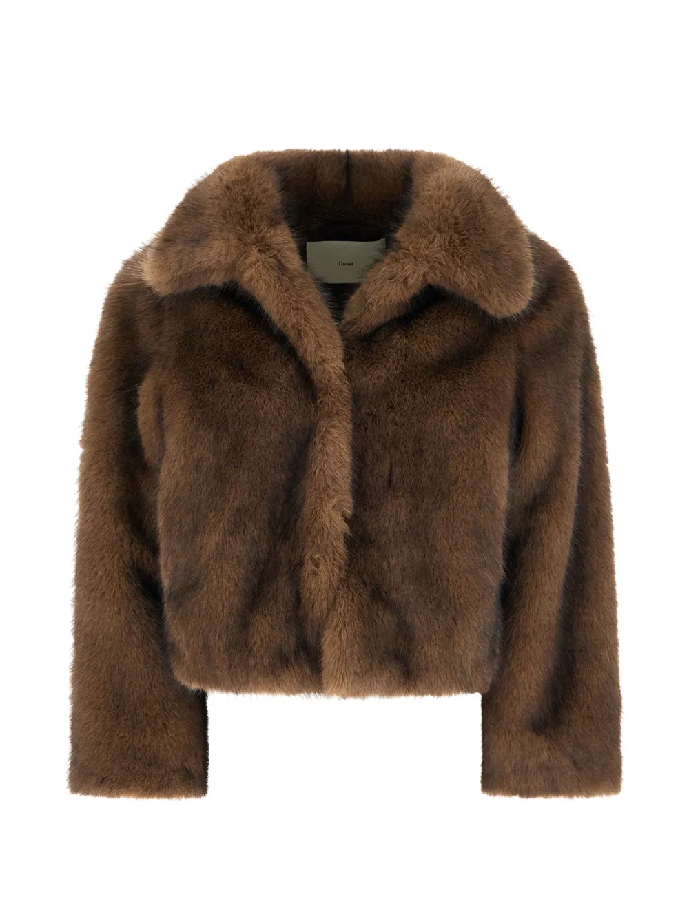 DUNST long-sleeve faux-fur jacket - Marrone