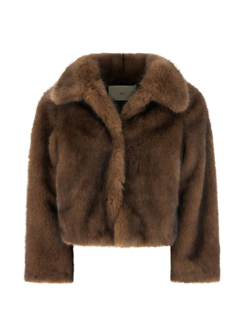 DUNST long-sleeve faux-fur jacket
