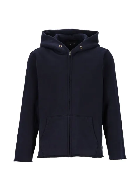 Les Tien raw-edge zip-up hoodie