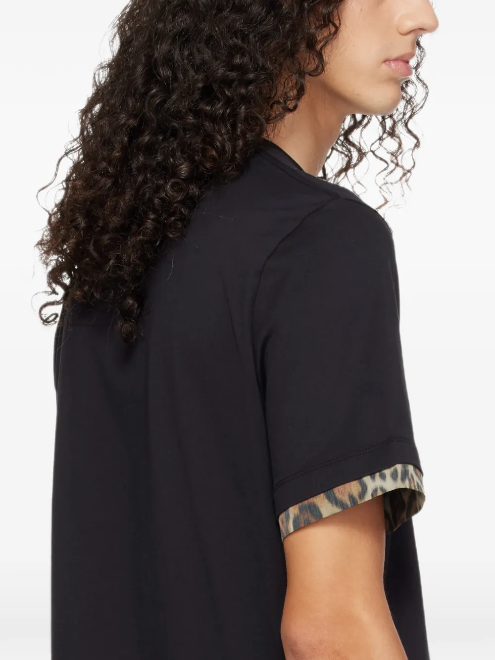 Lanvin animal-print T-shirt Zwart