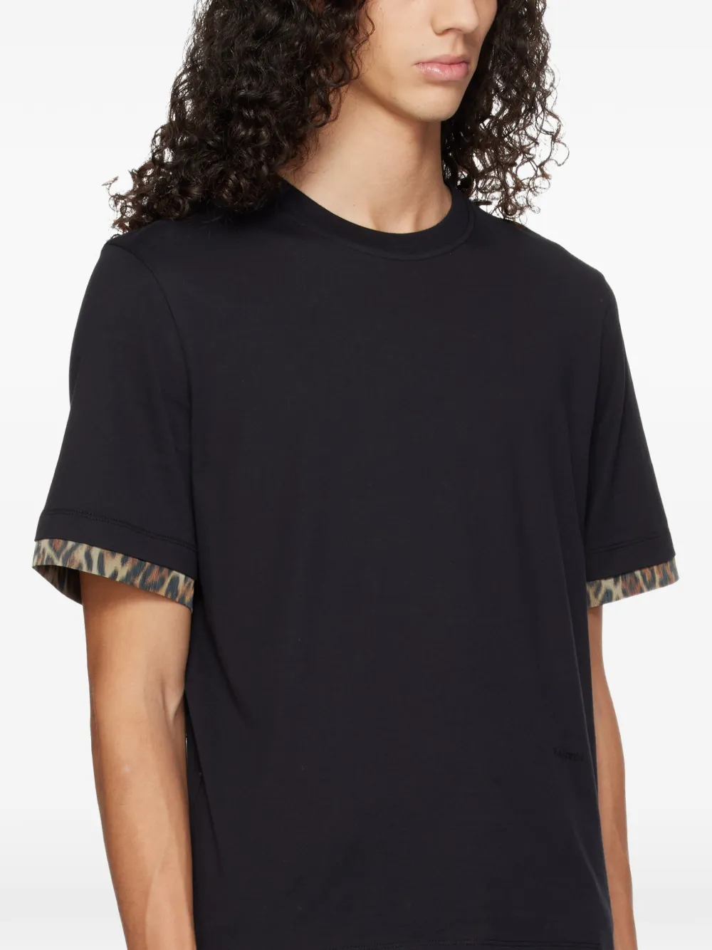 Lanvin animal-print T-shirt Zwart