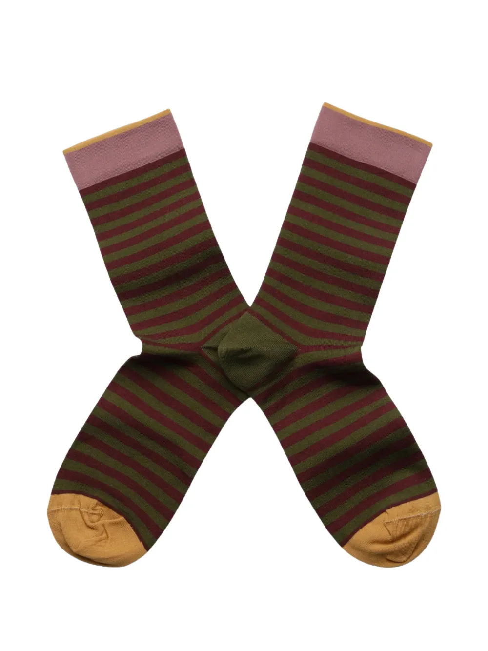 BONNE MAISON stripe-print socks - Verde