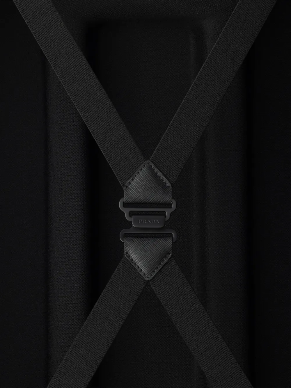 Prada polycarbonate trolley Zwart