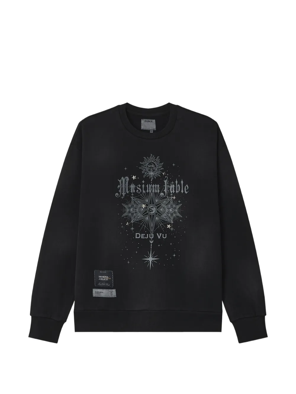 Musium Div. graphic-print cotton sweatshirt - Noir Musium Div. graphic-print cotton sweatshirt - Noir