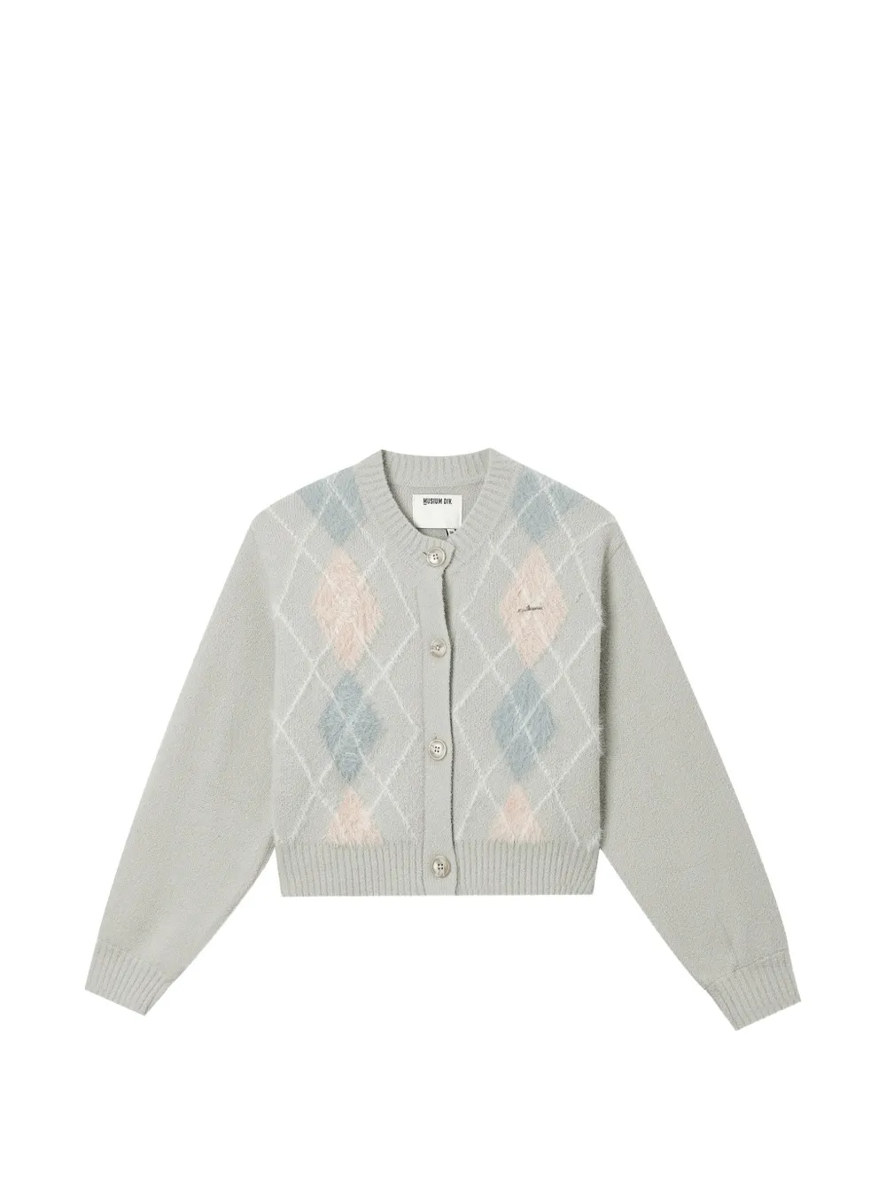 Musium Div. argyle-knit cardigan - Gris Musium Div. argyle-knit cardigan - Gris
