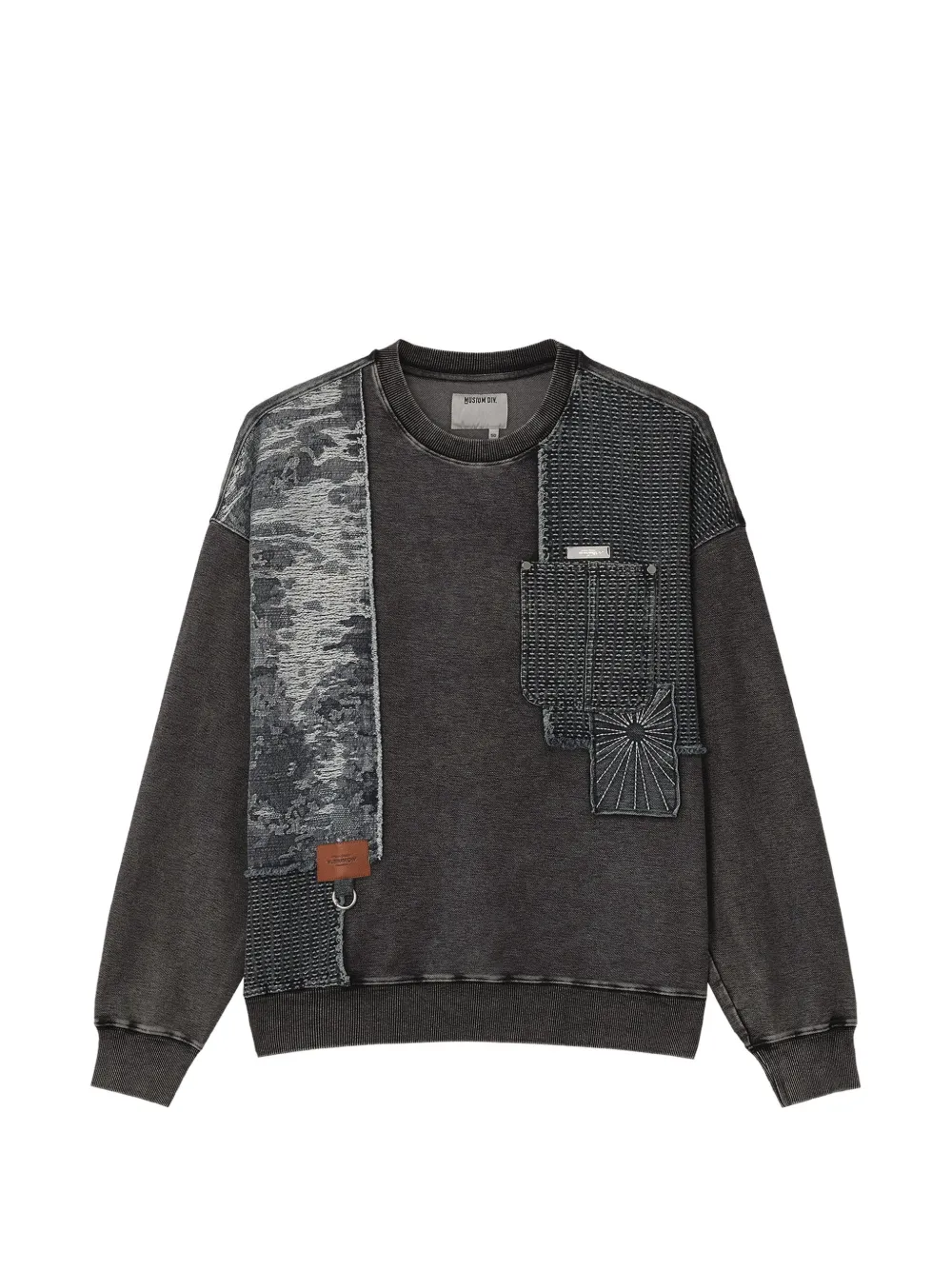 Musium Div. patchwork long-sleeve sweatshirt - Gris Musium Div. patchwork long-sleeve sweatshirt - Gris