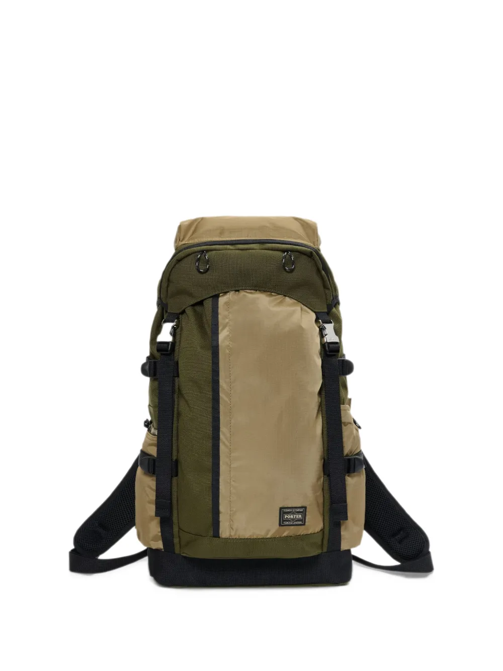 Porter-Yoshida & Co. New Hype logo-patch backpack - Verde