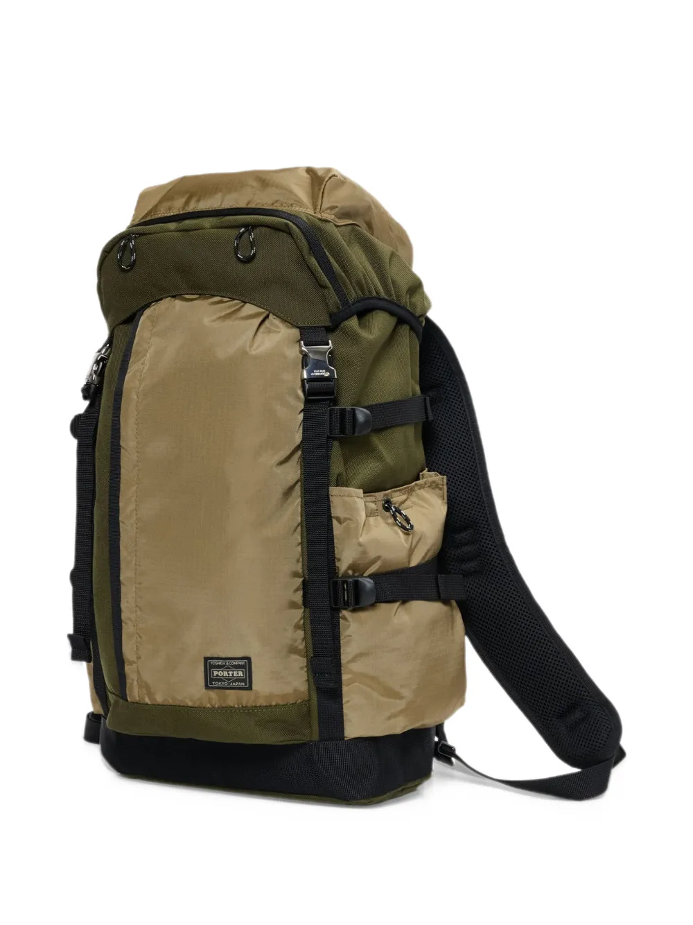 Porter-Yoshida & Co. New Hype rugzak met logo-patch Groen