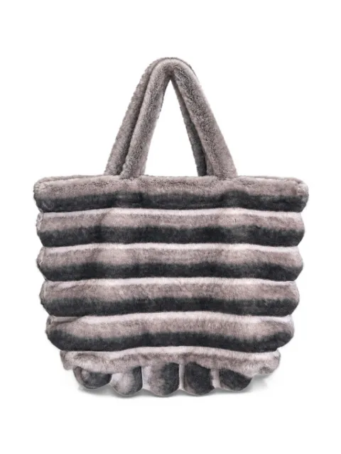 AWGE striped tote bag